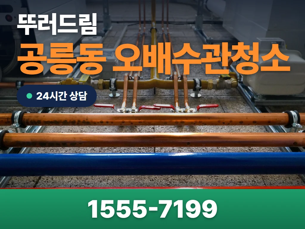 공릉동 오배수관청소 현장