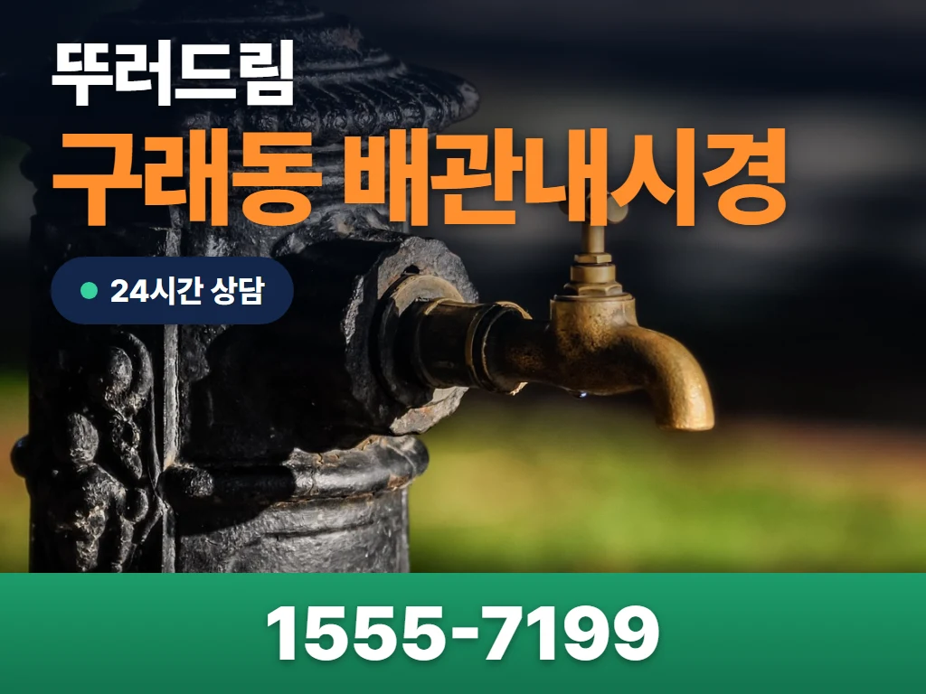 구래동 배관내시경 현장