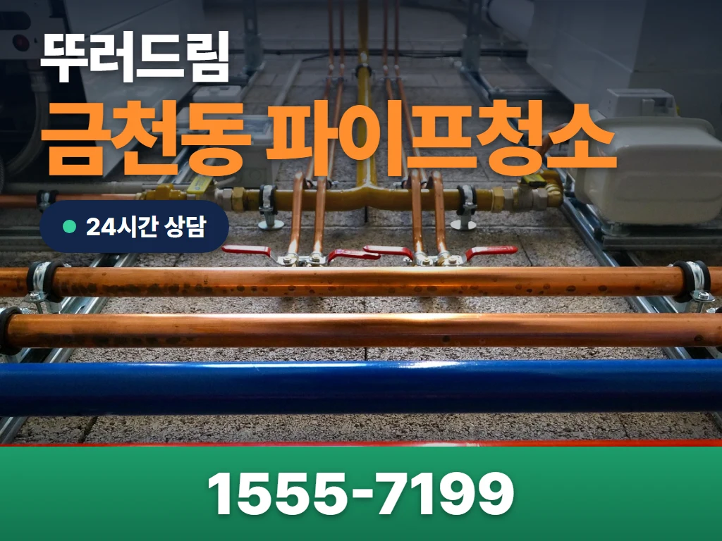 금천동 파이프청소 현장