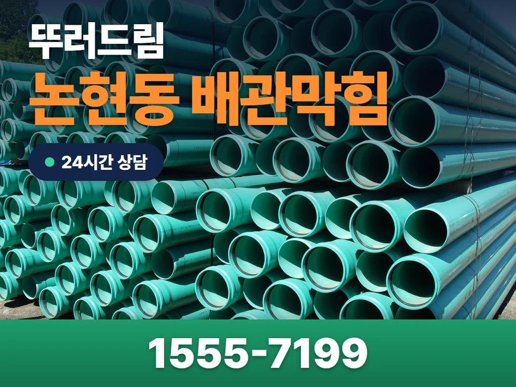 논현동 배관막힘 현장