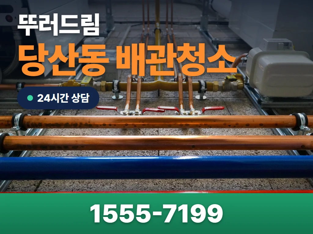 당산동 배관청소 현장
