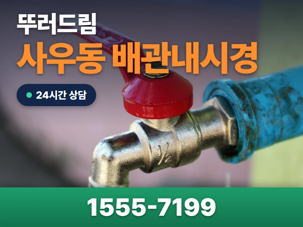 사우동 배관내시경 현장