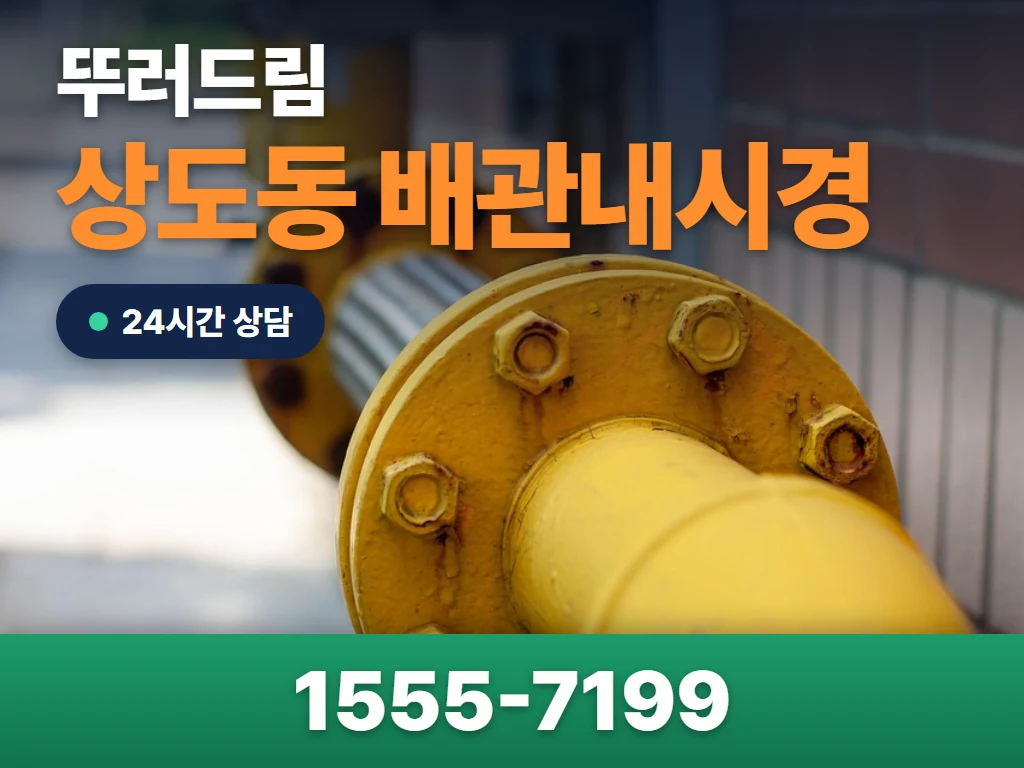 상도동 배관내시경 현장