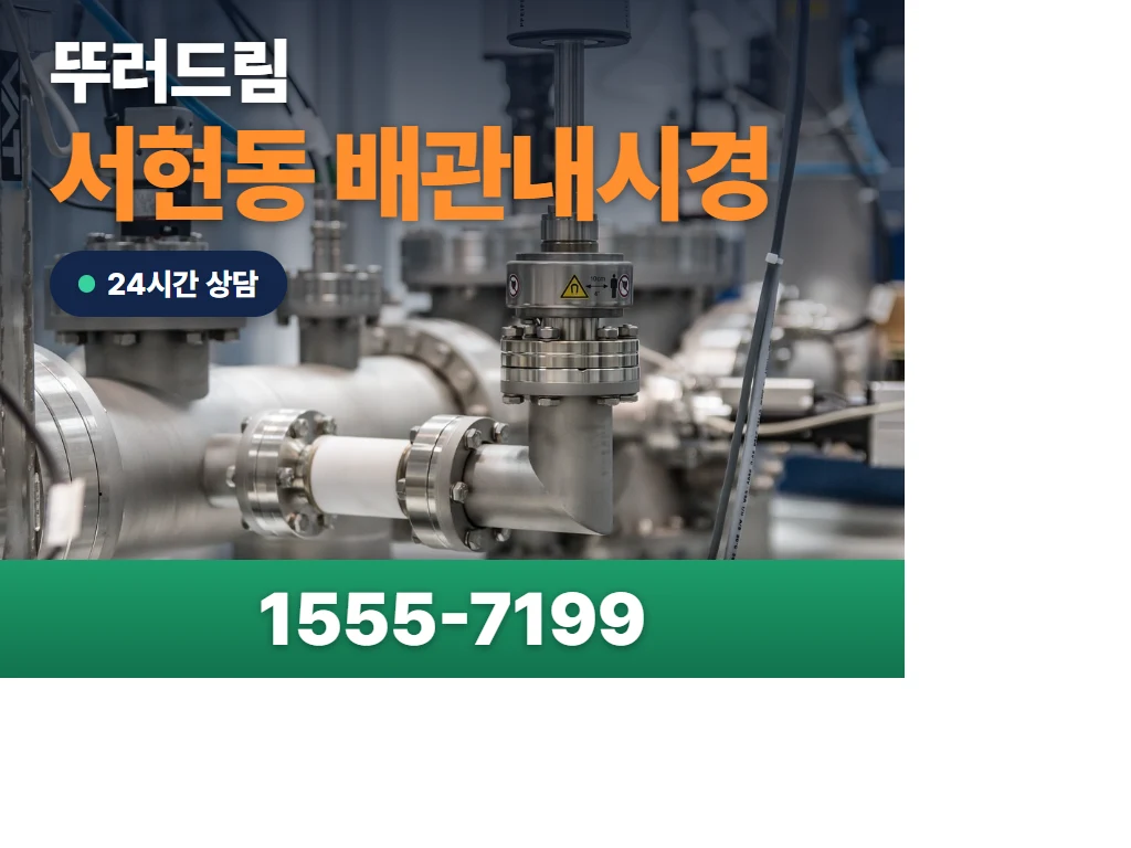 서현동 배관내시경 현장
