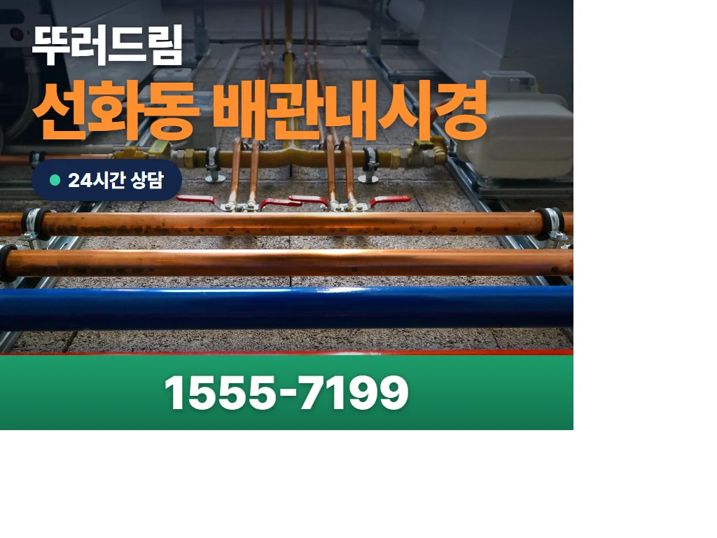 선화동 배관내시경 현장