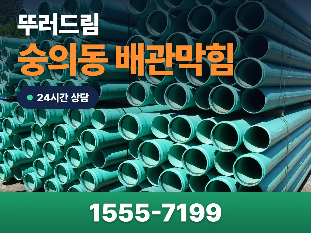 숭의동 배관막힘 현장