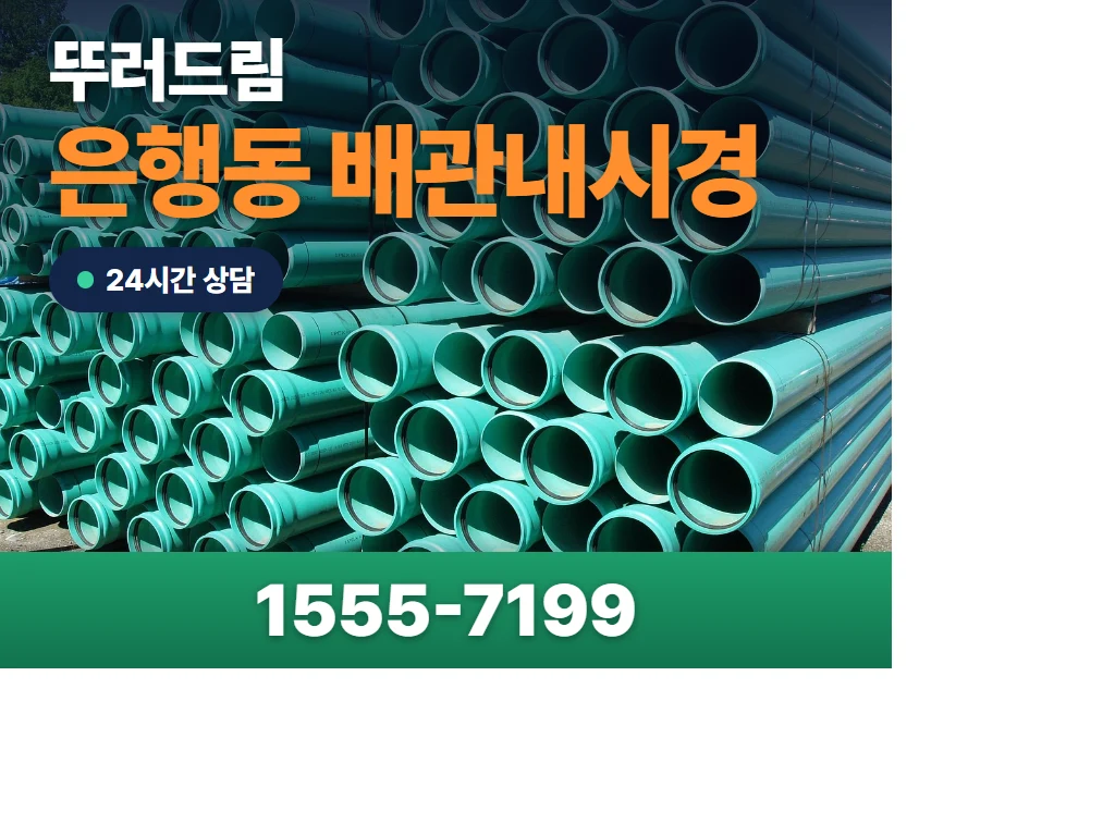 은행동 배관내시경 현장