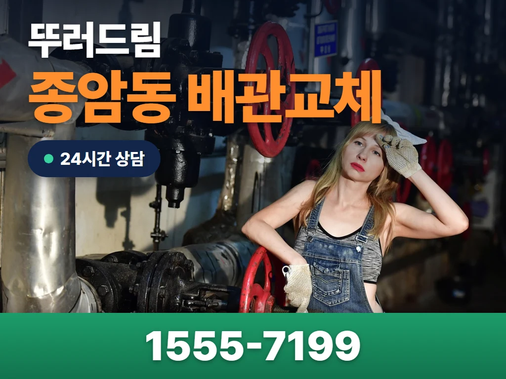 종암동 배관교체 현장